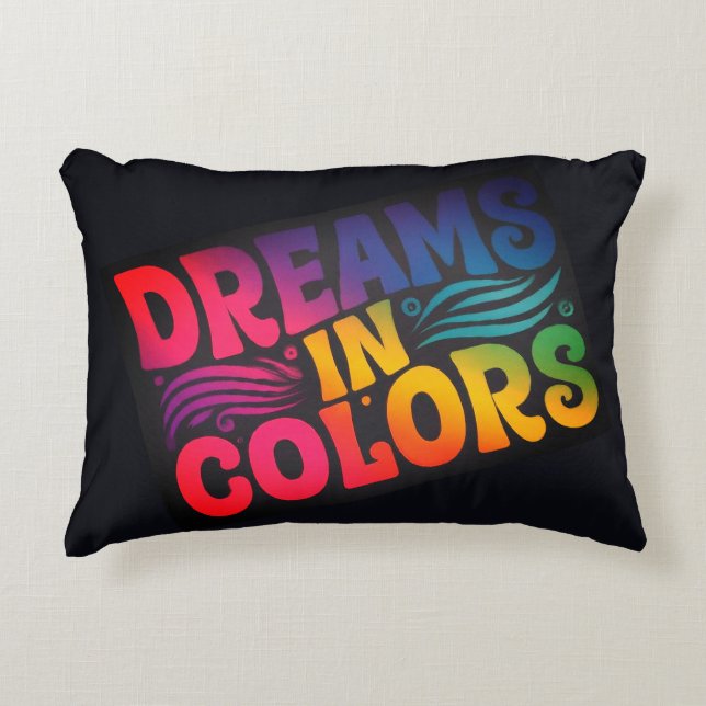 Almofada Decorativa Sonhos em Cores (Frente)