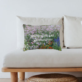 Almofada Decorativa Spread Love Like Wildflowers Inspirational Floral