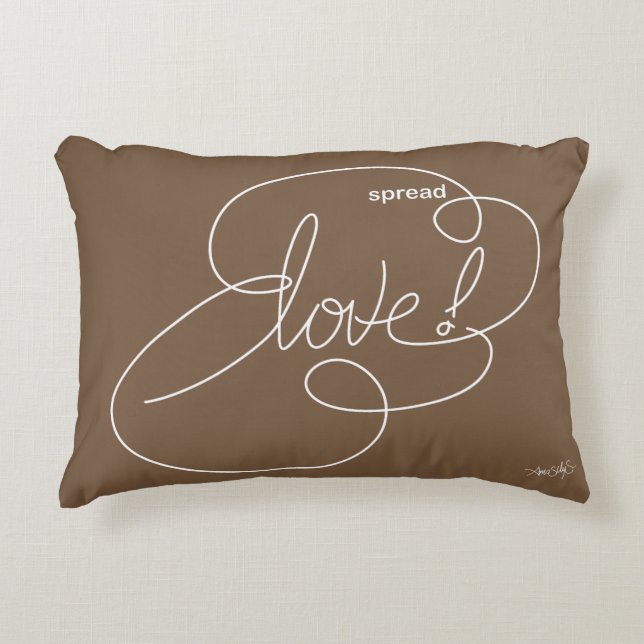 Almofada Decorativa spread LOVE - Nuvens Negrito - W (Frente)