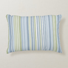 Almofada Decorativa Spring Rain and Tropical Blue Stripes