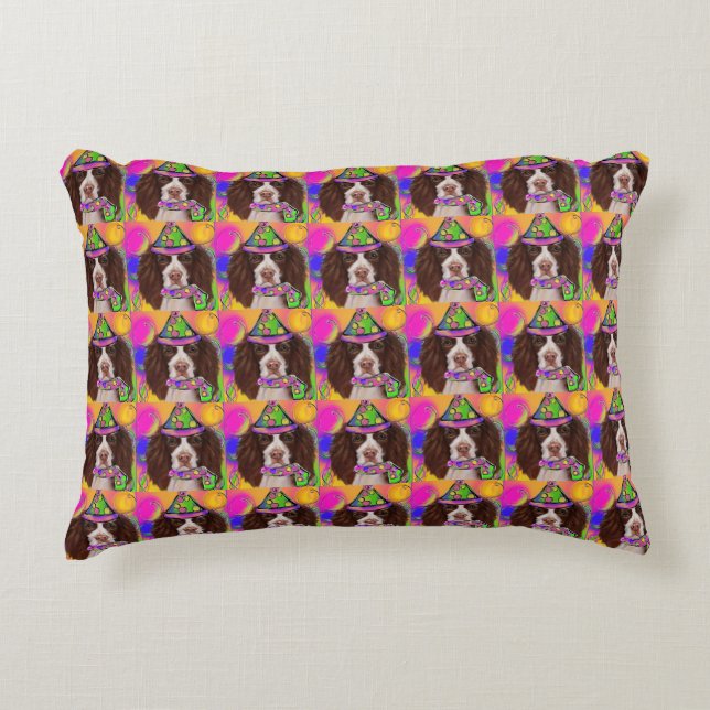 Almofada Decorativa Springer Spaniel Inglês        (Frente)