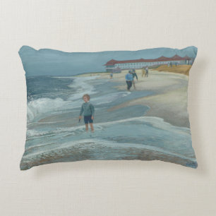 Almofada Decorativa St Mary pelo mar - revestimento protetor azul