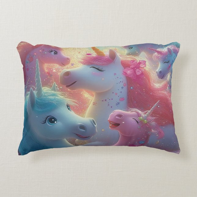 Almofada Decorativa Stardust Unicorn Gala (Frente)