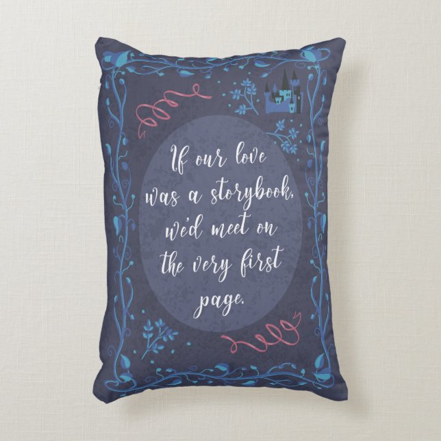 Almofada Decorativa Storybook Love Travesseiro (Frente(Vertical))