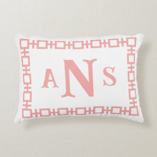 Almofada Decorativa Strawberry Square Greece Key Monograma