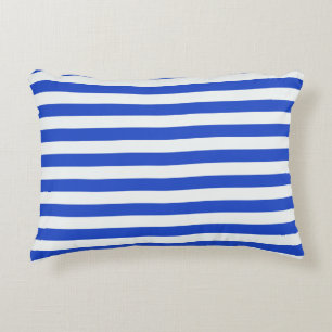Almofada Decorativa Stripes de combinação azul real de Shirley Taylo