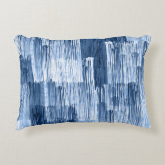 Almofada Decorativa Stripes de Cor da Água Azul: Padrão Geométrico