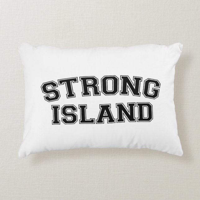 Almofada Decorativa Strong Island, NYC, EUA (Frente)