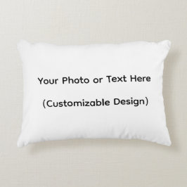 Almofada Decorativa Sua Foto ou Texto Aqui (Design Personalizável)
