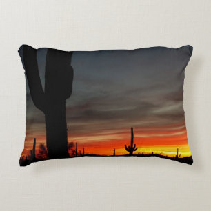 Almofada Decorativa Sufixo no deserto de Sonoran Arizona / Saguaro Cac