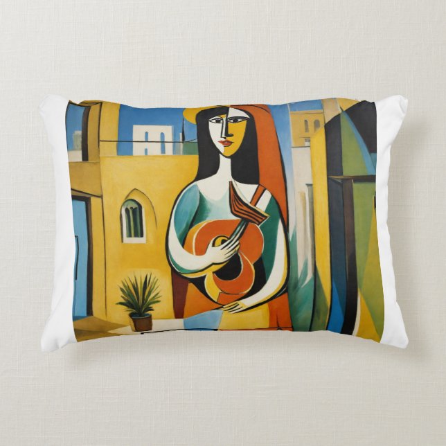 Almofada Decorativa "Summer in Dubai Travesseiro" (Frente)