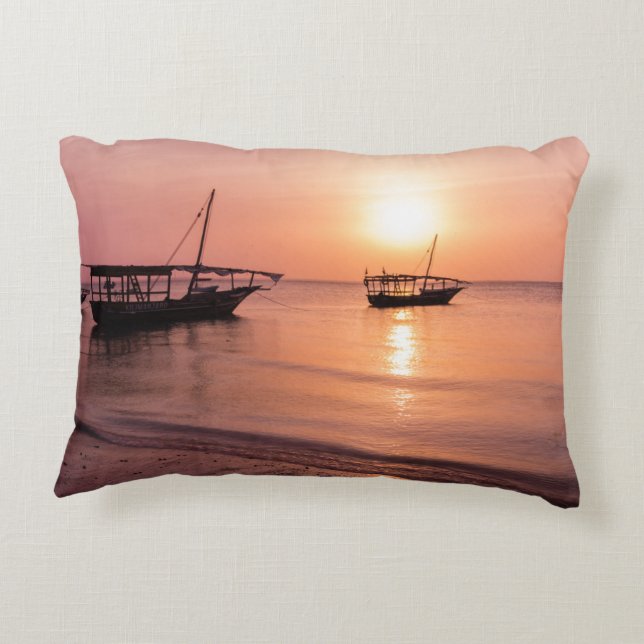 Almofada Decorativa Sunset em Zanzibar (Verso)