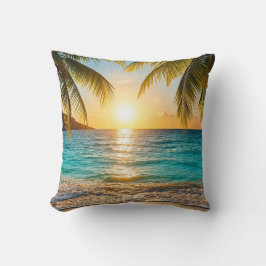 Almofada Decorativa Sunset Palm Beach