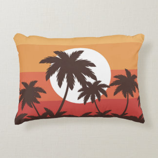Almofada Decorativa Sunset Tropical Palm Beach