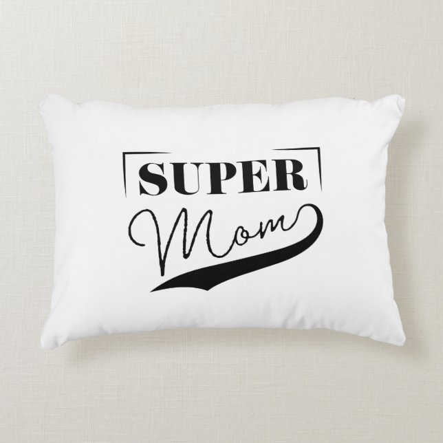 Almofada Decorativa Super Mãe (Frente)