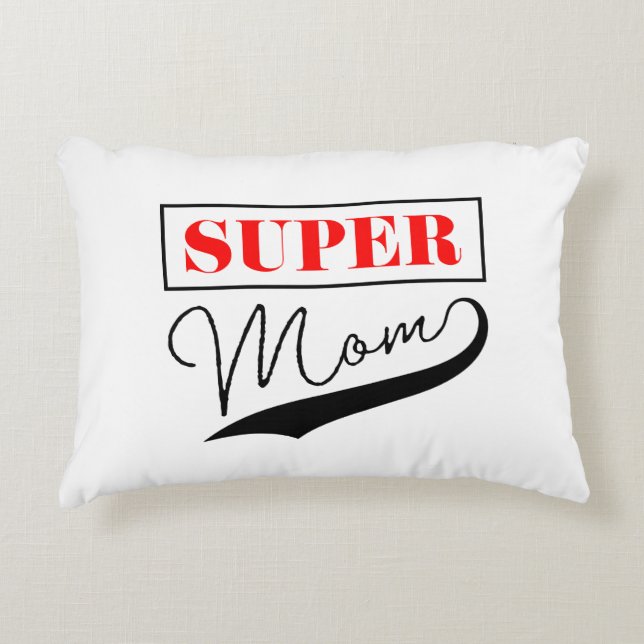 Almofada Decorativa Super Mãe (Frente)
