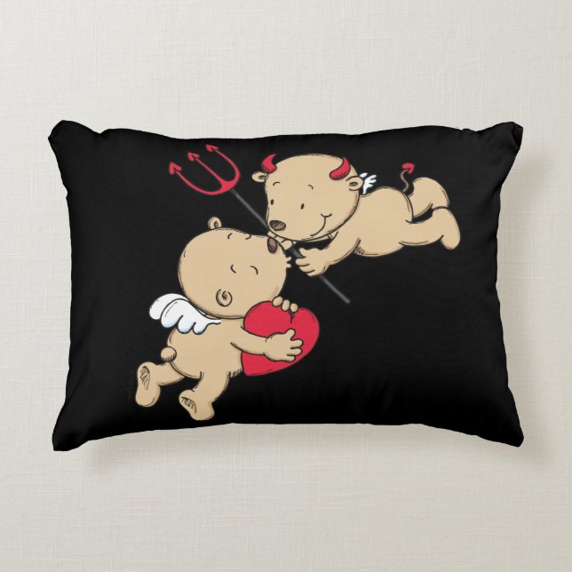 Almofada Decorativa Süßes Engel & Teufel Kissen von "STEINBECK " (Frente)