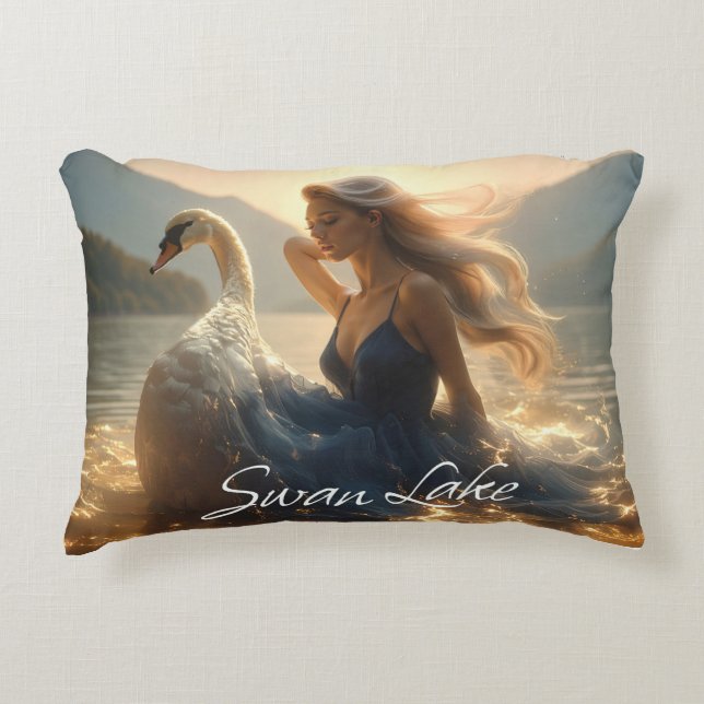 ALMOFADA DECORATIVA SWAN LAKE - BALLET & DANCE -  (Frente)