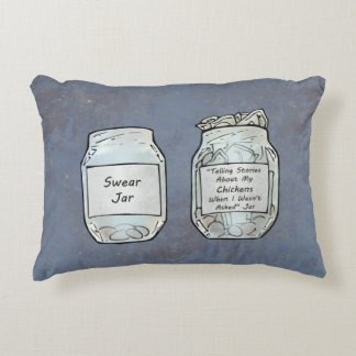Almofada Decorativa Swear Jar e Chicken Jar