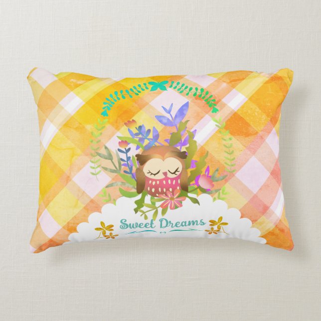 Almofada Decorativa Sweet Dreams Owl Baby Blanket (Frente)