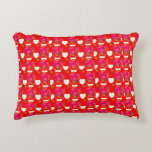 Almofada Decorativa Sweet Hearts Pattern<br><div class="desc">A lovely throw pillow featuring a sweet pink and red heart pattern,  perfect for adding a romantic and cozy touch to your home decor.</div>