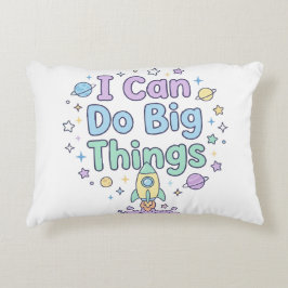 Almofada Decorativa Sweet Kids Encouraging Quote I Can Do Big Things