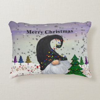Almofada Decorativa Tapete de Natal com gnomo