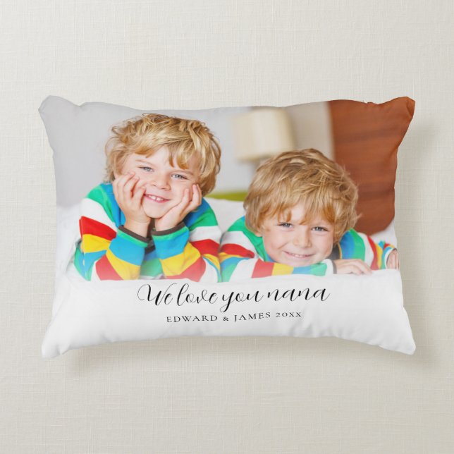 Almofada Decorativa Te Amo Foto Personalizada Nana (Frente)