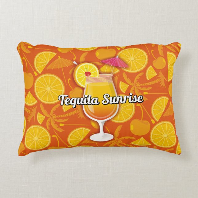 Almofada Decorativa Tequila Sunrise Coctail (Frente)
