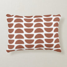 Terracotta Abstrato Geométrico Impressão