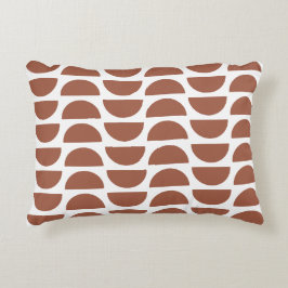 Almofada Decorativa Terracotta Abstrato Geométrico Impressão