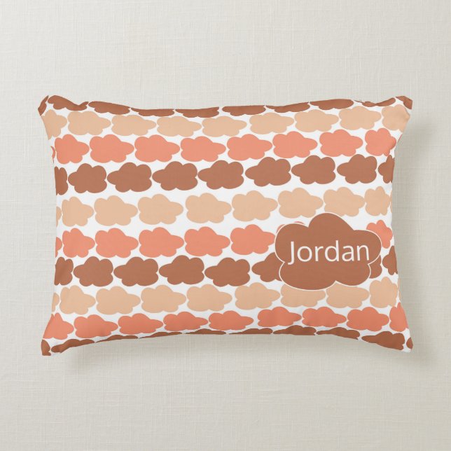 Almofada Decorativa Terracotta Cloud Design para Nursery Natural (Frente)
