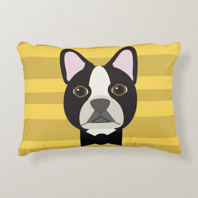 Almofada Decorativa Terrier de Boston (Frente)