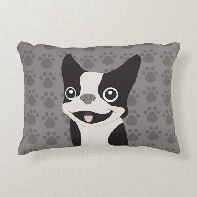 Almofada Decorativa Terrier de Boston (Frente)
