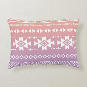 Almofada Decorativa Teste padrão asteca tribal do ombre