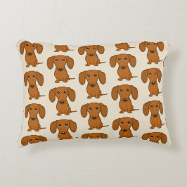 Almofada Decorativa Teste padrão bonito dos Dachshunds
