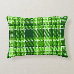 Almofada Decorativa Teste padrão Checkered da cor verde