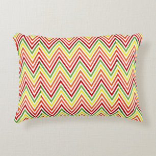 Almofada Decorativa Teste padrão colorido de Chevron do ziguezague
