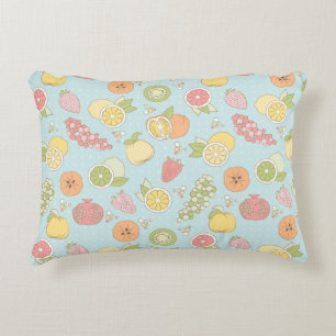 Almofada Decorativa Teste padrão com frutas e bagas