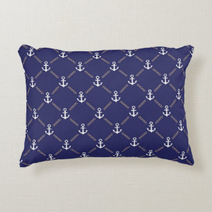 Almofada Decorativa Teste padrão da âncora