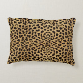 Almofada Decorativa Teste padrão da pele do leopardo