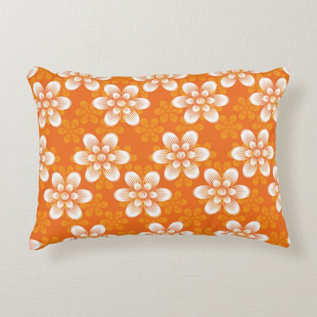 Almofada Decorativa Teste padrão de flores (Frente)