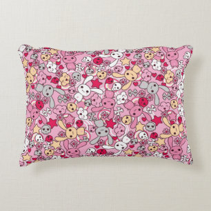 Almofada Decorativa Teste padrão de Kawaii