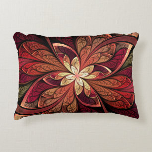 Almofada Decorativa Teste padrão do abstrato do vermelho do vermelho
