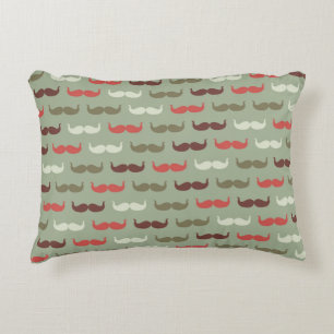 Almofada Decorativa Teste padrão do vintage com bigode