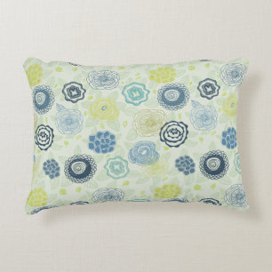 Almofada Decorativa Teste padrão floral à moda com flores bonitos
