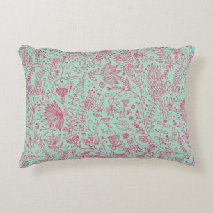 Almofada Decorativa Teste padrão floral bonito do verão