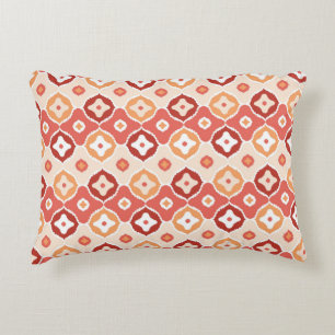 Almofada Decorativa Teste padrão geométrico do ikat dourado