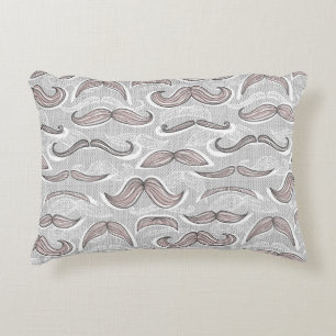Almofada Decorativa Teste padrão na moda do bigode