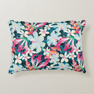 Almofada Decorativa Teste padrão tropical colorido